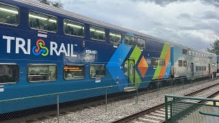 Five Evening TriRail Trains at Deerfield Beach [upl. by Pinette]