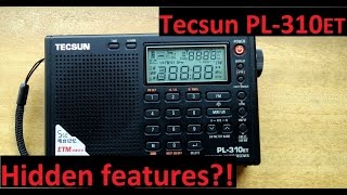 Hidden features in Tecsun PL310ET If you know comment [upl. by Nalim]