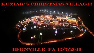 Koziars Christmas Village Bernville PA 1272019 [upl. by Winonah]