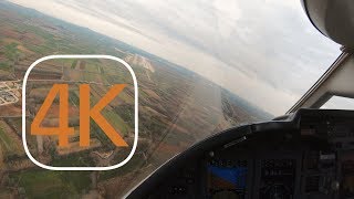 4K LEARJET 60XR VISUAL Approach and Landing in Gaziantep Turkey [upl. by Noami]