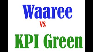 2 Wonderful Renewable Shares  Waaree Renewables Technologies Ltd VS KPI Green Energy Ltd [upl. by Aloeda727]