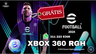 Efootball Pes 2024 para Xbox 360 Rgh GRATIS 2024 [upl. by Elletsirk]