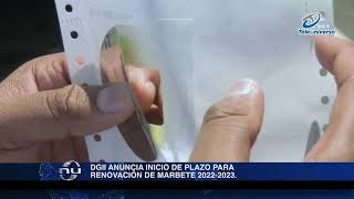 DGII anuncia inicio de plazo para renovación de marbete 20222023 [upl. by Enyahc]