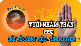 Xem tướng tay  Tuổi Nhâm Thân 1992 Nữ Mệnh BIMATCHITAY [upl. by Sylado859]