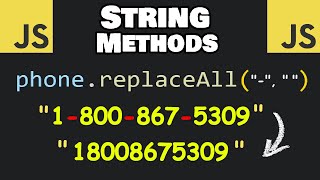 Useful JavaScript STRING METHODS 🧵 [upl. by Fanchet]