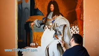 Hyacinthe Rigaud  Portrait of Louis XIV  Art Reproduction Oil Painting [upl. by Eatnuahc]