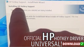 HP Hotkey Driver Support For MOST Models  Windows 11 10 7 881 [upl. by Namzed694]