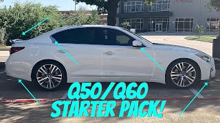 5 EASY Exterior Mods For Your Infiniti  Q50 Q60 Starter Pack [upl. by Ennaegroeg]