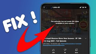 Fix The Uploader Has Not Made This Video Available in Your Country  DLS Tech [upl. by Ardnasyl1]