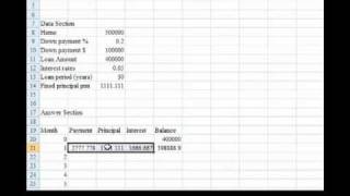 Fixed Principal Amortization Schedule Part 4 [upl. by Rosenblum]