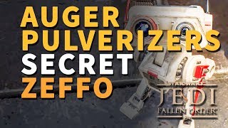 Auger Pulverizers Secret Location Zeffo Star Wars Jedi Fallen Order [upl. by Akeinahs]