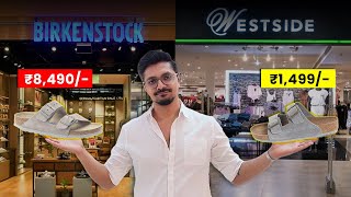 Expensive Birkenstock Sandal Dupes At Just ₹1499 At Westside  Full Review Video [upl. by Nesnar]