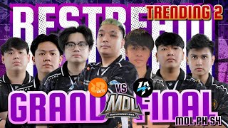 TRENDING 2 GRAND FINAL MDL PH S4 RRQ KAITO VS LAZY ESPORTS MLBBIDCreator [upl. by Madaih]