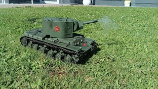 Heng Long  Taigen KV2 TK71 with servo cannon recoil and smoke [upl. by Euh]