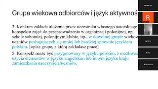 Jak przygotować konspekt zajęć i wystartować w konkursie  Renata Jarecka [upl. by Ived]