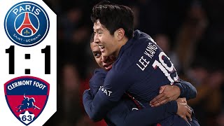 PSG s Clermont 11  Résumé du match  paris saint germain vs clermont  ligue 1 résumé 2024 [upl. by Nivk]