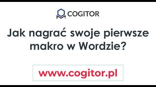 Jak nagrać swoje pierwsze makro w Wordzie [upl. by Arlan]