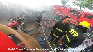 1070  Shaw Boulevard Kapitolyo Pasig 1st Alarm 071624 [upl. by Ruosnam]