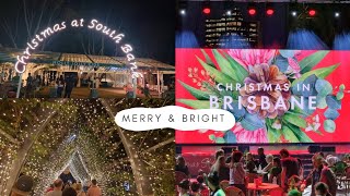 Brisbane Nights Southbank Christmas Show  Christmas Market  Christmas in Australia [upl. by Loresz]