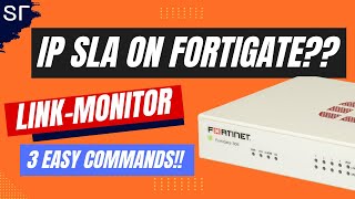 Configuring IP SLA in Fortinet is EASY  Discover Link Monitor on Fortigate [upl. by Lomaj]