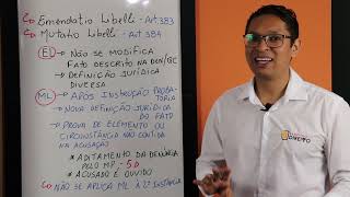 Processo Penal O que é emendatio libelli e mutatio libelli no processo penal [upl. by Ademordna659]