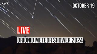 Live  Orionid Meteor Shower 2024  October 19 [upl. by Isayg39]