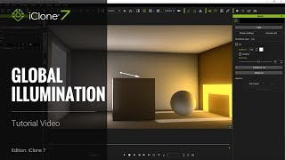 iClone 7 Tutorial  Global Illumination [upl. by Attiuqihc919]