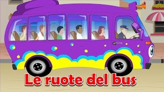 Le ruote del bus  Wheels on the bus in Italian  Canzoni per bambini [upl. by Noryk]