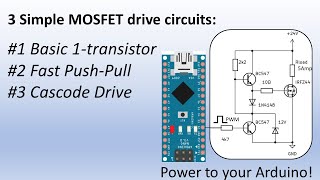 3 Simple MOSFET Drive Circuits [upl. by Lux]