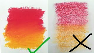 DOs and DONTs of BLENDING OIL PASTELS dosanddonts oilpastels howtouseoilpastels [upl. by Philips]