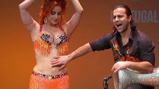 Oxana Bazaeva and Artem Uzunov belly dance drums  Darbuka Tabla solo [upl. by Ayam179]