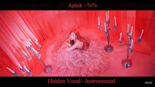 Apink  Eung Eung  Percent Percent  Hidden Vocal  Instrumental  Beat [upl. by Annay]