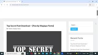 How to download and install Top Secret Font Download viral trending [upl. by Nnyled]