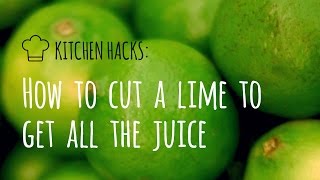 Kitchen Hacks How to cut a lime to get all the juice [upl. by Marl]