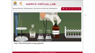 Quantitative Estimation of Amino acids By ninhydrin part 1 [upl. by Vaules430]