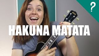 Qué significa HAKUNA MATATA [upl. by Charteris]