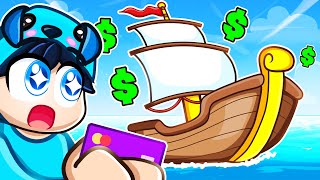 I Spent 69420943 on STRONGEST BOATS in Roblox Sharkbite With Crazy Fan Girl [upl. by Vadim]