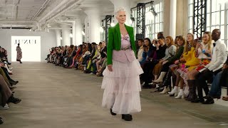 Maye Musk Walks for JUZUI FallWinter 2024 Runway Show at NYFW [upl. by Hayyikaz]