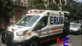 Ambulancia Ford Transit del ERUM respondiendo  ERUM Ford Transit ambulance responding [upl. by Jorry474]