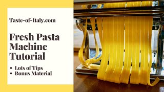 Homemade Fresh Pasta Machine Tutorial  Complete Guide [upl. by Angele]