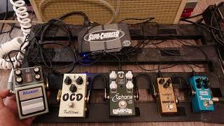 Overdrive pedal shootout Timmy OCD Wampler Tumnus Wampler Euphoria Maxon TOD9 [upl. by Popele973]