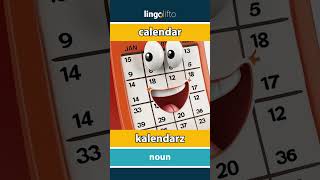 🇬🇧🇵🇱 calendar  kalendarz  vocabulary builder  learn English  Uczmy się angielskiego [upl. by Akinit979]