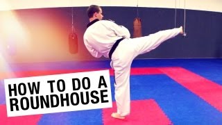 How To Do a Roundhouse Kick Taekwondo Tutorial [upl. by Yssep]