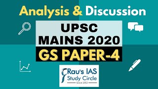 UPSC Mains 2020 Analysis  General Studies Paper 4 discussion  Rau’s IAS [upl. by Dorthea447]