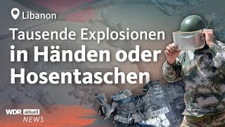 Nach Pager jetzt WalkieTalkies Hisbollah macht Israel für Explosionen verantwortlich  AKS [upl. by Alita]