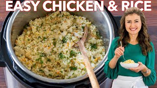 Instant Pot Chicken and Rice  One Pot  30 min Dinner [upl. by Fanestil]