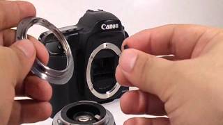 How to adapt Pentax K lenses to Canon EOS DSLRs [upl. by Ynnaj]