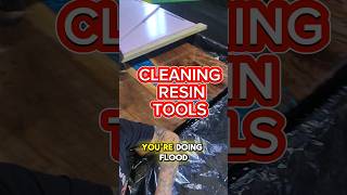 Cleaning Your Resin Trowel resin epoxy epoxyresin [upl. by Bega]