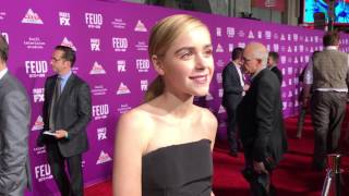 Kiernan Shipka Feud chats about playing daughter of Bette Davis plus Susan Sarandon [upl. by Gristede114]