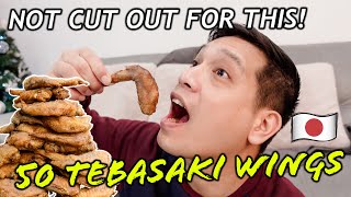 50 CHICKEN WINGS Mukbang JAPANESE TEBASAKI WINGS  AIR FRIED  Royce Eats  Vlog 6  itsonlyjoyce [upl. by Favin755]